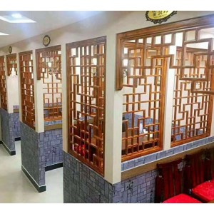 新艺 仿古门窗 复古镂空雕刻建筑装饰设计定制 实木中式雕刻烤漆